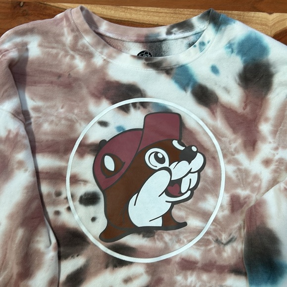 Buc-ees Women's Crewneck Sweatshirt Size Small/Medium Tie-Dye - Picture 3 of 5